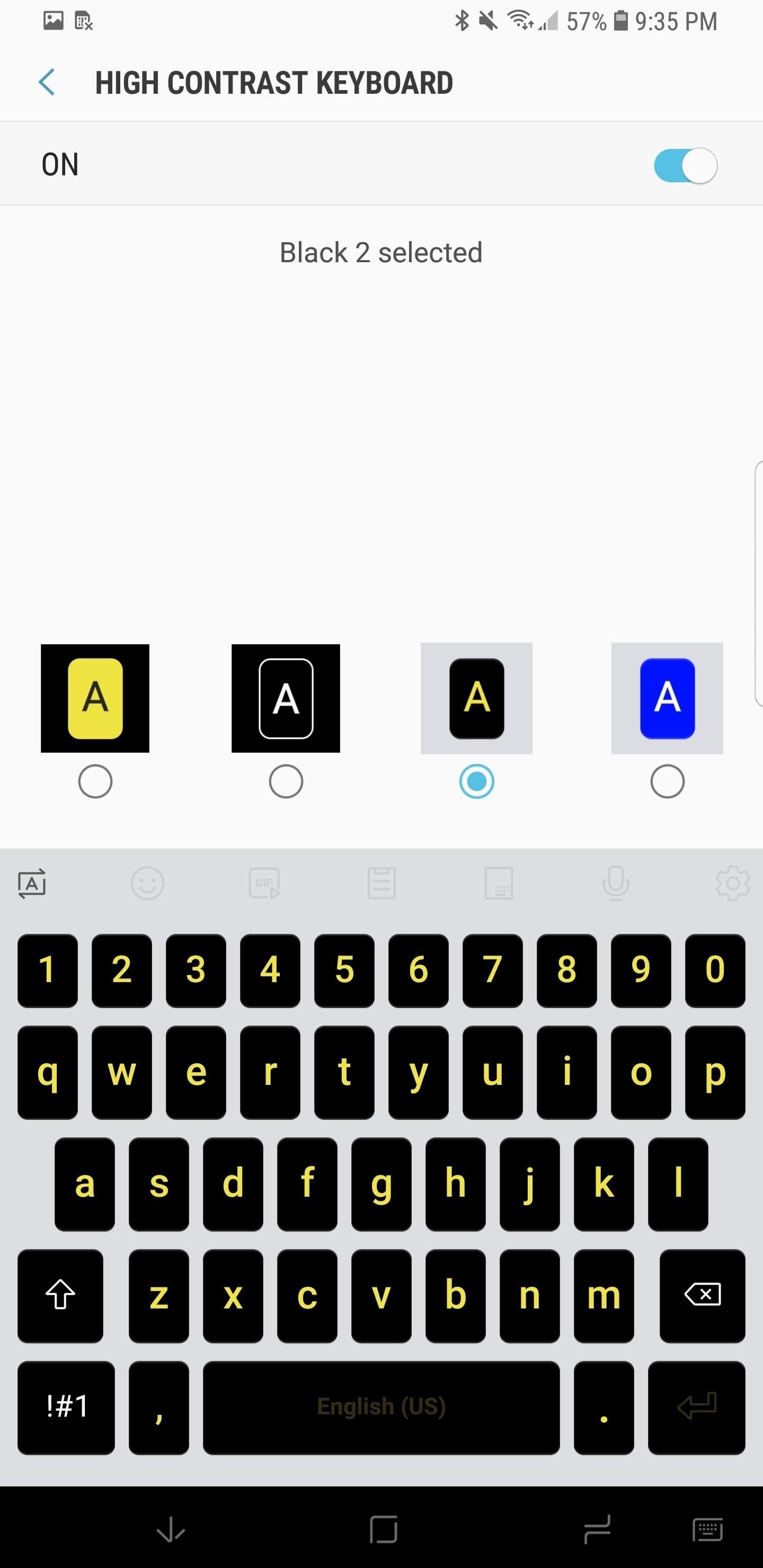 Android Oreo Keyboard on Galaxy